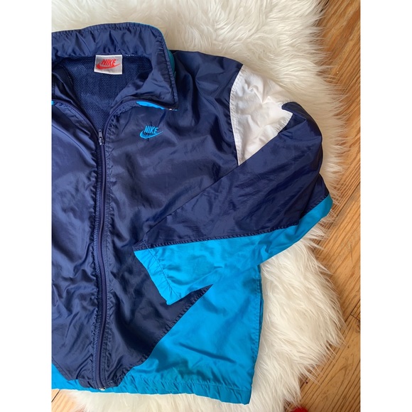 Nike Other - vintage • nike • color block hooded windbreaker
